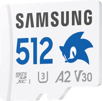 Samsung MicroSDXC PRO Plus 512GB Sonic the Hedgehog