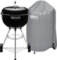 Weber Bar-B Kettle 47 cm Zwart + Weber Barbecuehoes 47 cm