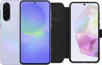 Samsung Galaxy A36 128GB Paars 5G + BlueBuilt Book Case Zwart