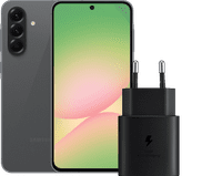 Samsung Galaxy A56 128GB Zwart 5G Enterprise Edition + Samsung Oplader 25 Watt Zwart