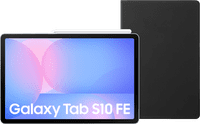 Samsung Galaxy Tab S10 FE 10,9 inch 256GB Wifi Lichtblauw + BlueBuilt Book Case Zwart
