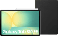 Samsung Galaxy Tab S10 FE 10.9 inches 128GB WiFi Silver + BlueBuilt Book Case Black