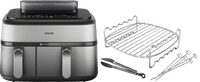 Philips 5000 Series Dual Basket NA555/00 + Double Layer Cooking Set
