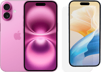 Apple iPhone 16 128GB Roze + BlueBuilt Screenprotector Glas