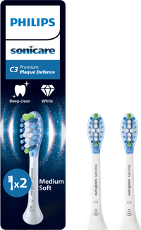 Philips Sonicare Premium Plaque Defense HX9042/87 Weiß (2 Stück)
