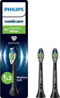 Philips Sonicare Optimal White HX6062/88 Schwarz (2 Stück)