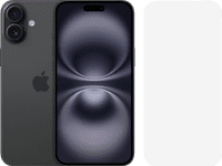 Apple iPhone 16 Plus 256GB Zwart + BlueBuilt Screenprotector Glas