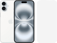 Apple iPhone 16 Plus 256GB Wit + BlueBuilt Screenprotector Glas