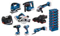 Bosch Professional 7-piece Combi Set + Bosch Professional ProClick GWT 20