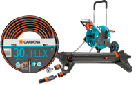 GARDENA Comfort FLEX 30m CleverRoll M Small Sprinkler Pack
