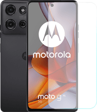 Motorola Moto G75 256GB Zwart 5G + Just in Case Tempered Glass Screenprotector