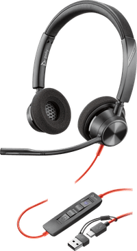 Poly Blackwire 3320 MS Kabelgebundenes Office-Headset