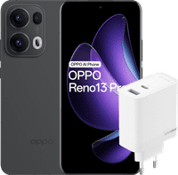 OPPO Reno13 Pro 512GB Zwart 5G + OPPO SuperVOOC Oplader 80W met 2 Poorten