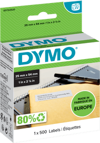 DYMO Return Address Labels 25x54mm 500 Units