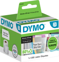 DYMO Verwijderbaar Etiket 32x57mm 1000 stuks