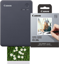 Canon SELPHY QX20 Zwart + Canon papier XS-20L (20 stuks)