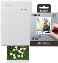 Canon SELPHY QX20 Wit + Canon papier XS-20L (20 stuks)