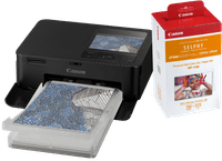 Canon SELPHY CP1500 Zwart + Canon RP-108 Inkt Cassette/Papier Set 108 vel