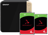QNAP TS-464-8G + Seagate IronWolf 8TB (2x 4TB)