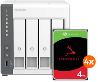 QNAP TS-433-4G + Seagate IronWolf 16TB (4x 4TB)