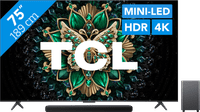 TCL 75 inches QD Mini-LED C61K 4K (2025) + TCL S55H 2.1 Soundbar