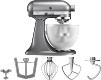 KitchenAid Artisan Mixer 5KSM125 Contour Silver + Ice Cream Maker Attachment