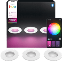 Philips Hue Xamento badkamerinbouwspot White and Color Wit 3-pack