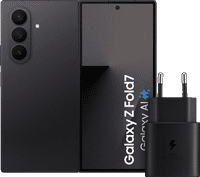 Samsung Galaxy Z Fold 7 256GB Zwart 5G + Samsung Oplader 25 Watt Zwart