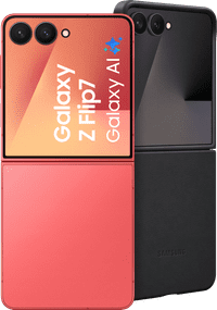 Samsung Galaxy Z Flip 7 512GB Rood 5G + Samsung Kindsuit Back Cover Zwart