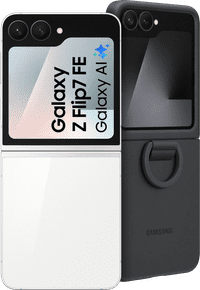 Samsung Galaxy Z Flip 7 FE 256GB Wit 5G + Samsung Siliconen Back Cover Zwart
