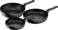 Tefal Hard Titanium Pro Koekenpannenset 24 + 28 cm + Wokpan