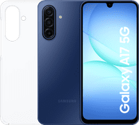 Samsung Galaxy A17 128GB Blauw 5G + Samsung Back Cover Transparant