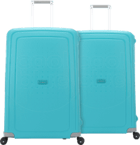 Samsonite S'Cure Spinner 81cm Duo Pack Aqua Blue