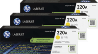 HP 220A LaserJet Toner Cartridge Yellow (3 units)