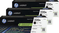 HP 220A LaserJet Toner Cartridge Black (3 units)