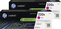 HP 220X LaserJet Toner Cartridge Magenta (2 units)