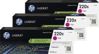 HP 220X LaserJet Toner Cartridge Magenta (3 units)