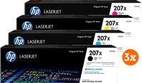 HP 207X Toner Cartridge Combo Pack (3 units)