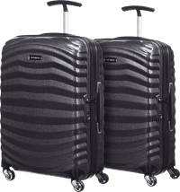 Samsonite Lite-Shock Spinner 55cm Duo Pack Black
