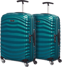 Samsonite Lite-Shock Spinner 55cm Duo Pack Petrol Blue