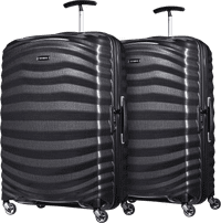 Samsonite Lite-Shock Spinner 75cm Duo Pack Black