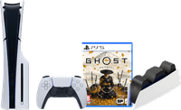 PlayStation 5 Slim Disc Edition + Ghost of Yotei + Charging Dock