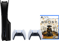 PlayStation 5 Slim Disc Edition + Ghost of Yotei + Covers Black + Extra Controller White