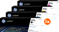 HP 415A Toner Combo Pack (3 stuks)