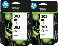 HP 303 4-Kleuren Pack (2 stuks)