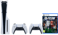PlayStation 5 Slim Disc Edition + FC 26 + Extra Controller Wit