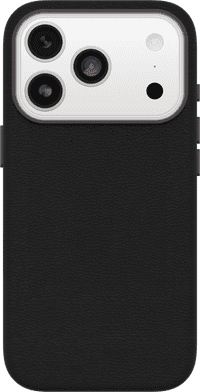 Otterbox Symmetry iPhone 17 Pro Back Cover met MagSafe Magneet Leer Zwart