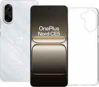 OnePlus Nord CE 5 128GB Wit 5G + BlueBuilt Back Cover Transparant