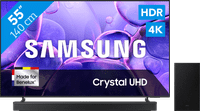 Samsung 55" Crystal UHD U8070F (2025) + Samsung HW-B750F Zwart