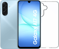 Samsung Galaxy A17 128GB Grijs 4G + BlueBuilt Back Cover Transparant